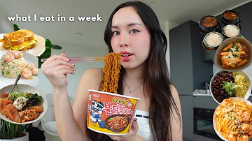 what I eat in a week (Korean food & simple) + eating out