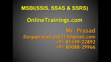 MSBI Demo by Durga Prasad