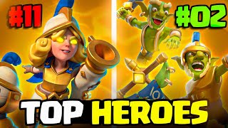 ANKING COMPLETO DE HÉROES EN CLASH ROYALE de Peor a Mejor