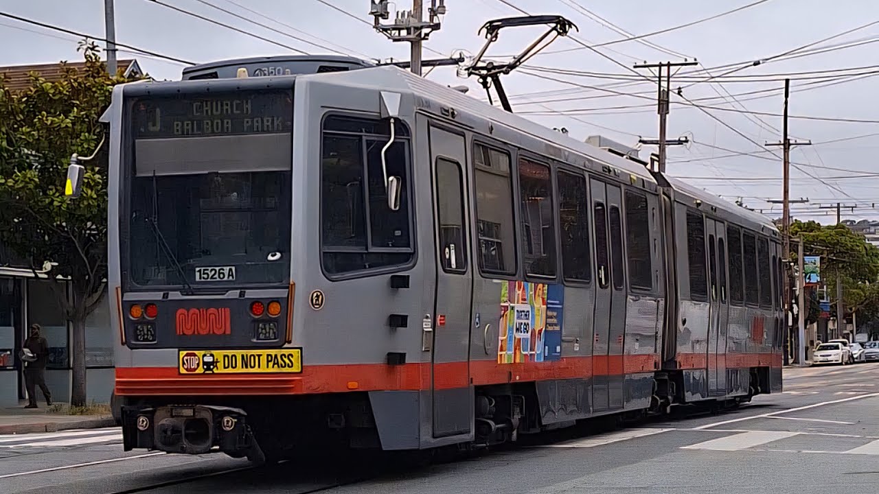 Retired | SF MUNI Breda LRV3 #1526 on J Church