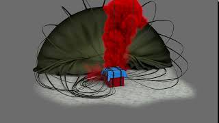 3ds Max modeling PUBG Air Drop (Phoenix FD smoke animation) screenshot 4