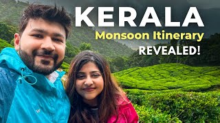 KERALA in Monsoon  9 Days Itinerary | Athirapally, Munnar, Kumarakom, Alappuzha, Varkala