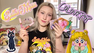 Sailor Moon x ColourPop Collection  Unboxing  and *attempting* a look 