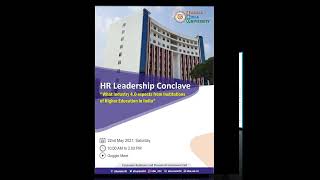 Sarala Birla University, Ranchi is organising an HR Leadership Conclave through online mode.