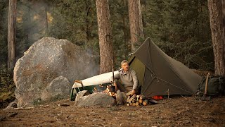 5 DAY SOLO BUSHCRAFT ADVENTURE. Living under a TARP and out of a BACKPACK.