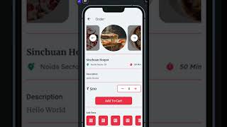 Food App Ui Design #shorts #flutterflow #software #nocode #appcreation #buildapp #trick #android screenshot 4