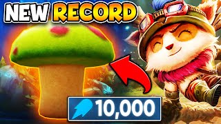 I BROKE THE RECORD ON TEEMO WITH 1400 AP! (THE BIGGEST SHROOM OF ALL-TIME)