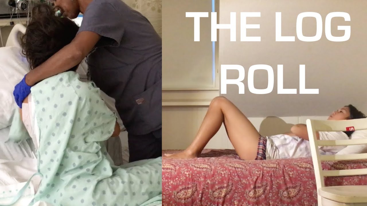 The Log Roll How To Get In Out Of Bed After Spine Surgery Youtube
