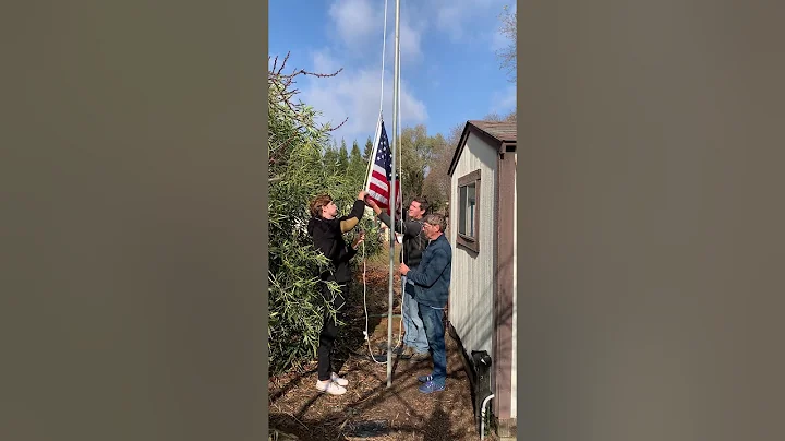 Lowering the Flag / Retiring the Colors - Scout Troop 260