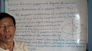 Grade(12) Chapter(1)(13) Relation between linear and angular Quantities
