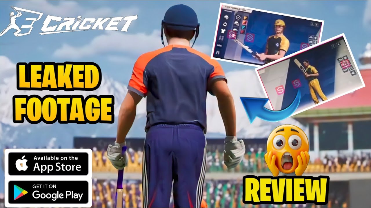 E Cricket New Leaked Footage 🧐 ! Advance Customized & OG Graphics! Review In Tamil