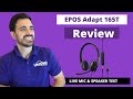 EPOS Adapt 165 Dual Speaker USB Computer Headset Review - LIVE MIC & SPEAKER TEST!