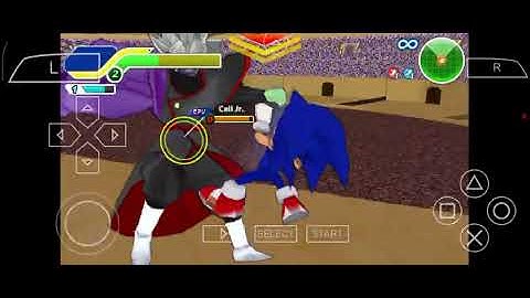 تجربة لعبة dragon ball z budokai tenkaichi tag team على محاكي ppsspp سونيك ضد زاماسو #shorts 