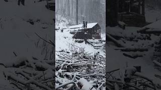 Blizzard At The Lucky Cabin In Little Alaska #snow #storm #blizzard #alaska #lucky #luckythrives