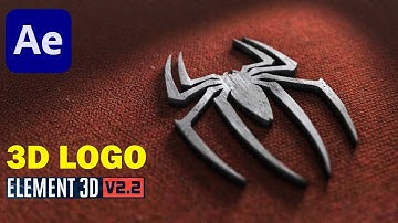 Element 3D Logo Tutorial After Effects | 2D Image Into 3D Logo