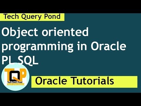  Oracle tutorial Object oriented programming in Oracle PL 