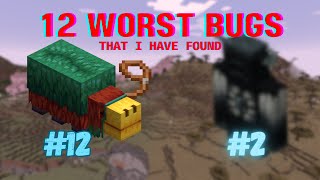 The 12 WORST BUGS I have reported that are STILL in Minecraft