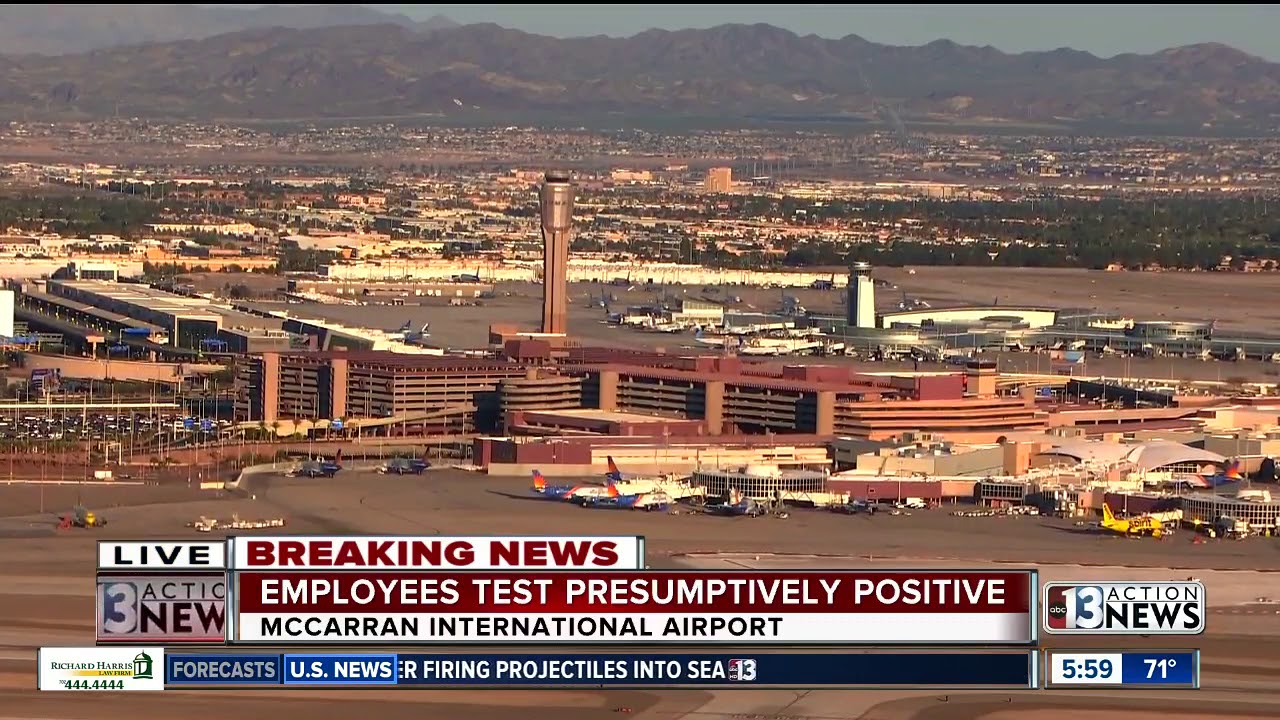 Las Vegas airport employees test presumptive positive for ...