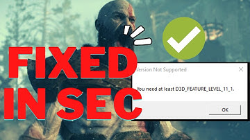 How to Fix DirectX Feature Level 11_1 D3D Error in God of War (Fixed) | Tech Gamer Squad | 2022