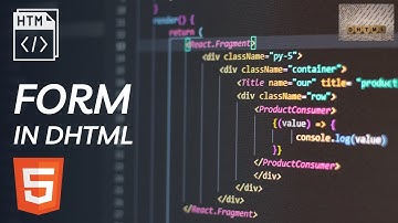 Form in DHTML | DHTML Complete Course.