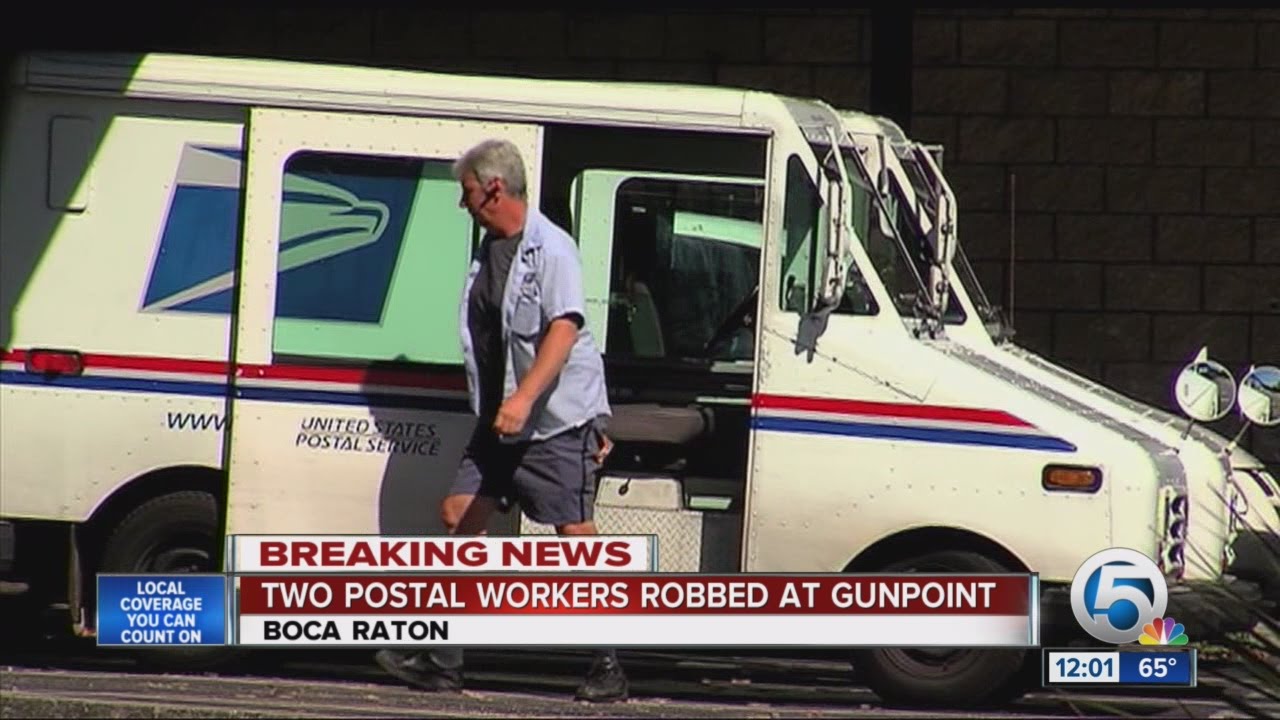 Two postal workers robbed at gunpoint in Boca Raton - YouTube