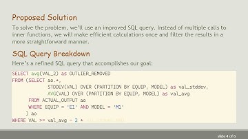 Efficiently Remove Outliers in Oracle SQL: A Guide to Clean Data for Accurate Averages