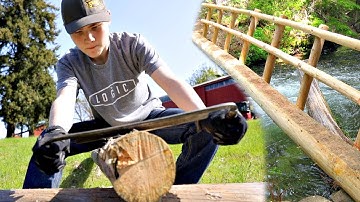 How To Build A Single Log Bridge 5