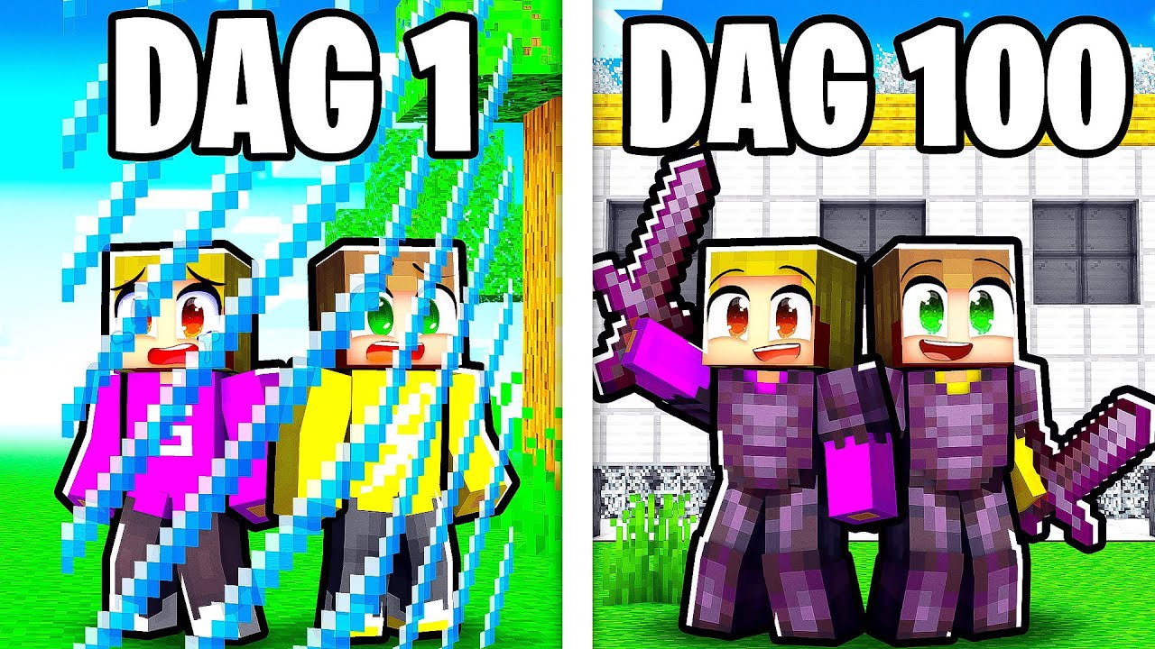 100 Dagen OVERLEVEN In Border Survival!