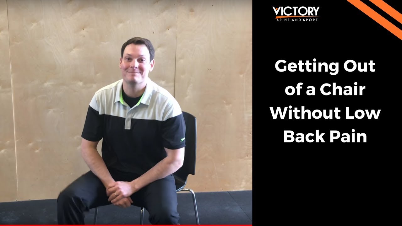 How To Get Out Of A Chair Without Low Back Pain Youtube