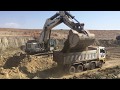 Liebherr 984 Excavator Loading Trucks With Two Pases - Sotiriadis Mining Works