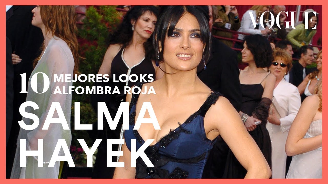 Salma Hayek y sus 10 mejores looks en una alfombra roja a través del tiempo  - YouTube