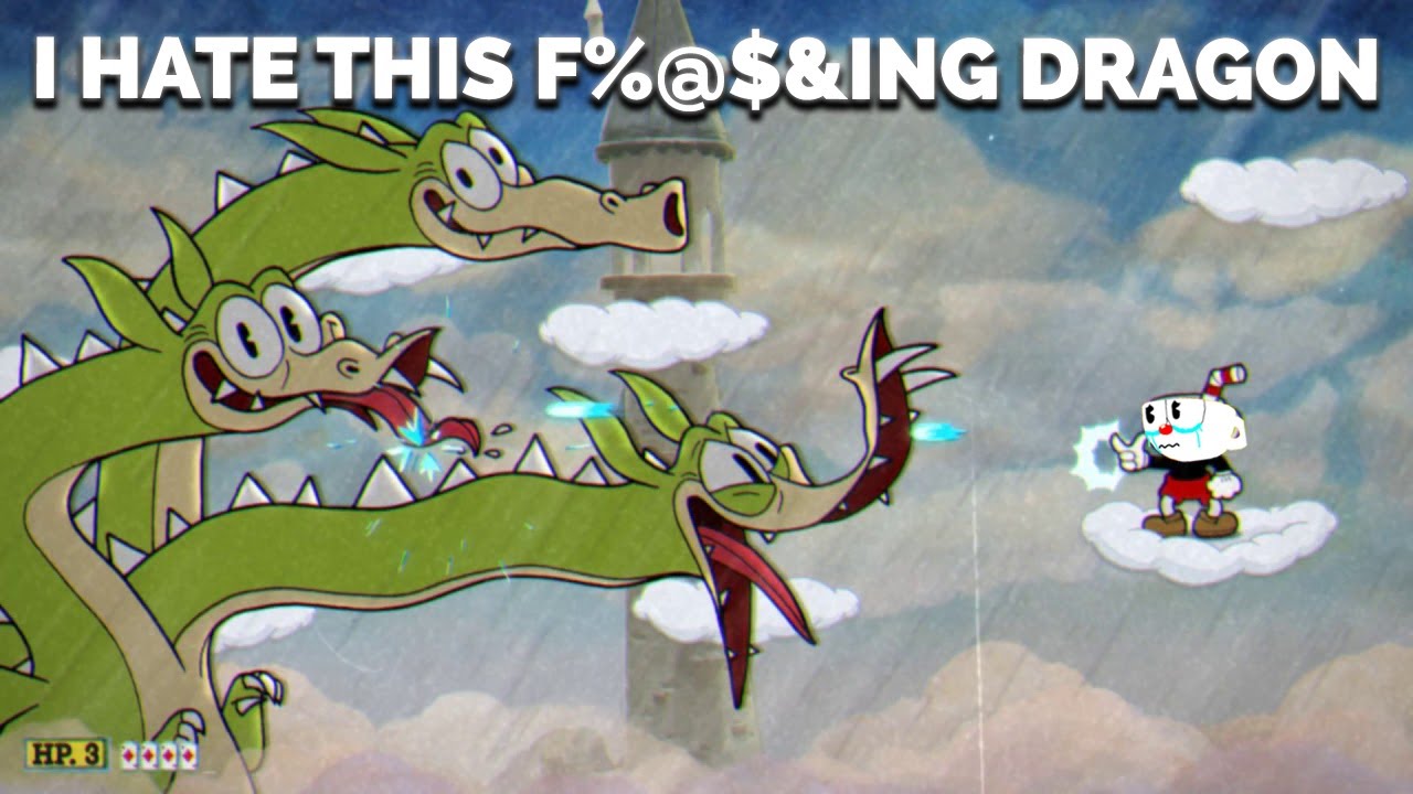 I HATE THIS F%@$&ING DRAGON - Cuphead Part 3
