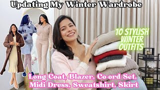 Huge Winter Wear Haul l Long Coat, Blazer, Co-ord Set, Dress, Sweatshirt, Skirt l Dream Simple screenshot 3
