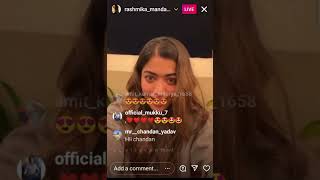 Rashmika Mandanna Live Stream Rashmika Mandanna Cute Expressions Rashmika Status 