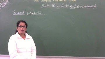 Class-4/Mathematics/Unit-15  ( Units of measurement) General Introduction