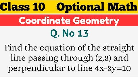 coordinate geometry class 10 | class 10 opt math in nepali | class 10 optional math