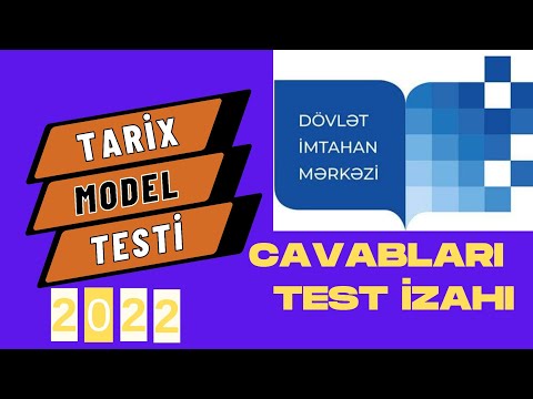 Tarix 2022 Model Test tapşırıqları | #tarixmodeltestlər2022