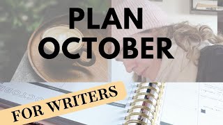 PLAN OCTOBER WITH ME &amp; writers notebook &amp; book haul 💛