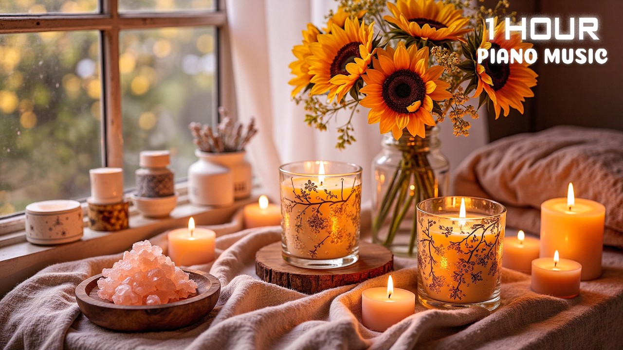 Успокаивающая фортепианная музыка и свечение свечей 🌙 Облегчение бессонницы, тревоги и депрессии |