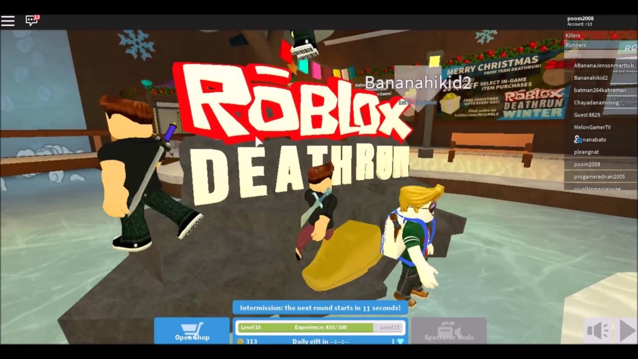 Roblox Deathrun วงฝาความตาย Roblox Gameplay самые - you must run or die roblox death run