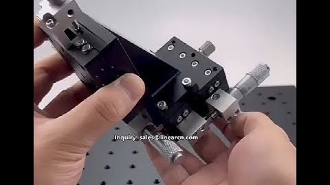 Manual XYZ Micrometer Positioning Stage