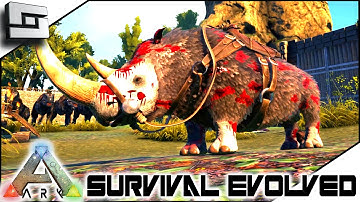 ARK: Survival Evolved - 150 WOOLLY RHINO! S4E37 ( The Center Map Gameplay )