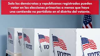 Primary Election Day - Spanish