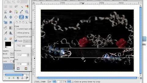 Cropping a Photo to use as an Etsy.com Banner with GIMP