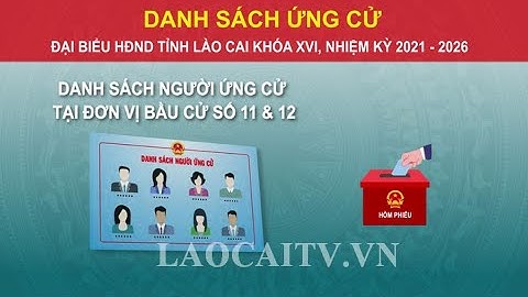 Danh sách người ứng cử đại biểu HĐND tỉnh Lào Cai khóa XVI: Đơn vị bầu cử số 11 và 12 | THLC