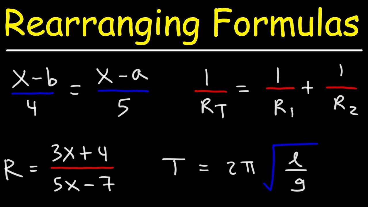 How To Change The Subject of a Formula - GCSE Maths