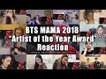 [Eng Sub] BTS MAMA 2018 Artist of the Year Award Full Speech "Reaction Mashup"