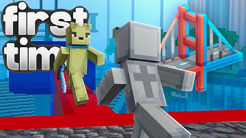 Playing The Bridge For The First Time On The Hive #minecraft #minecraftbedrock #hive @Dawgg000 