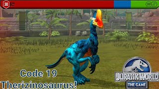 Code 19 With The Therizinosaurus!