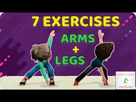 7 BEST ARM \u0026 LEG EXERCISES FOR KIDS   GET ACTIVE AT HOME!/7 საუკეთესო მკლავისა და ფეხის ვარჯიში ბა